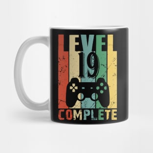 Vintage 19th Wedding Anniversary Level 19 Complete Video Gamer Birthday Gift Ideas Mug